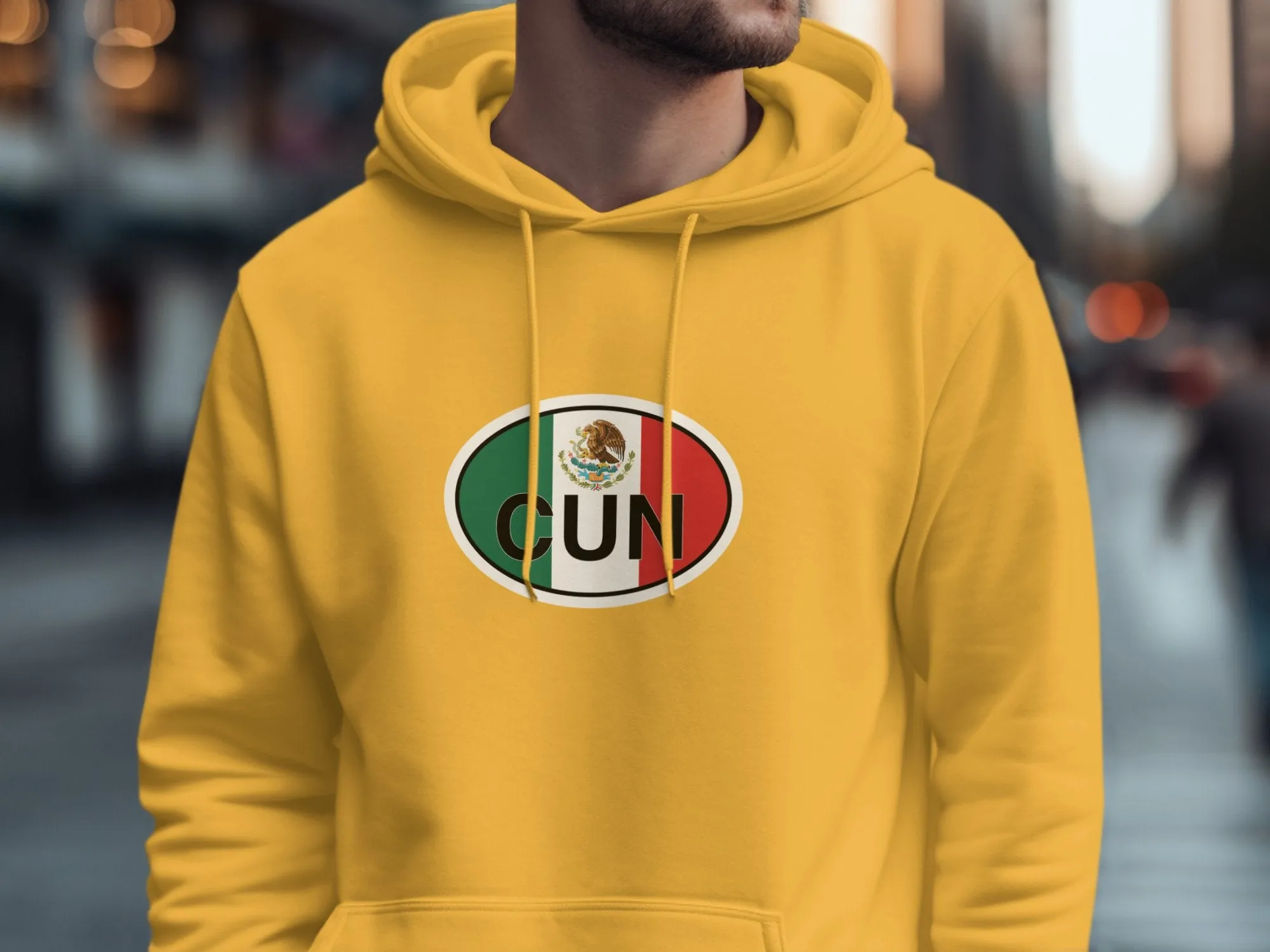 Cancun Mens Hoodie - Cozy Gear for Mexican Beach Getaways