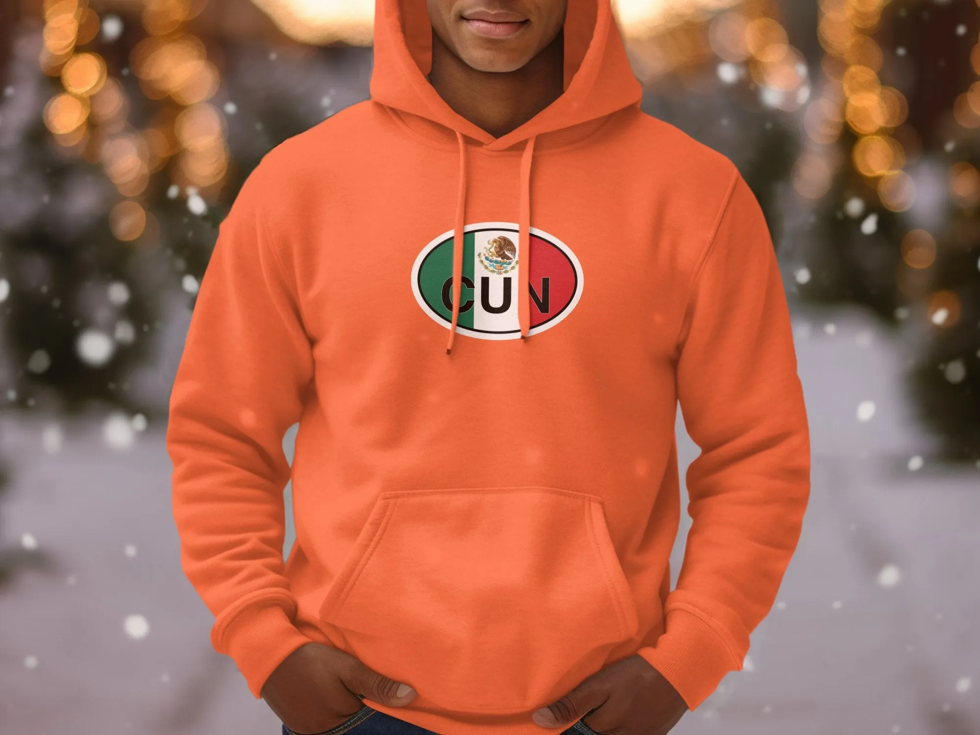 Cancun Mens Hoodie - Cozy Gear for Mexican Beach Getaways
