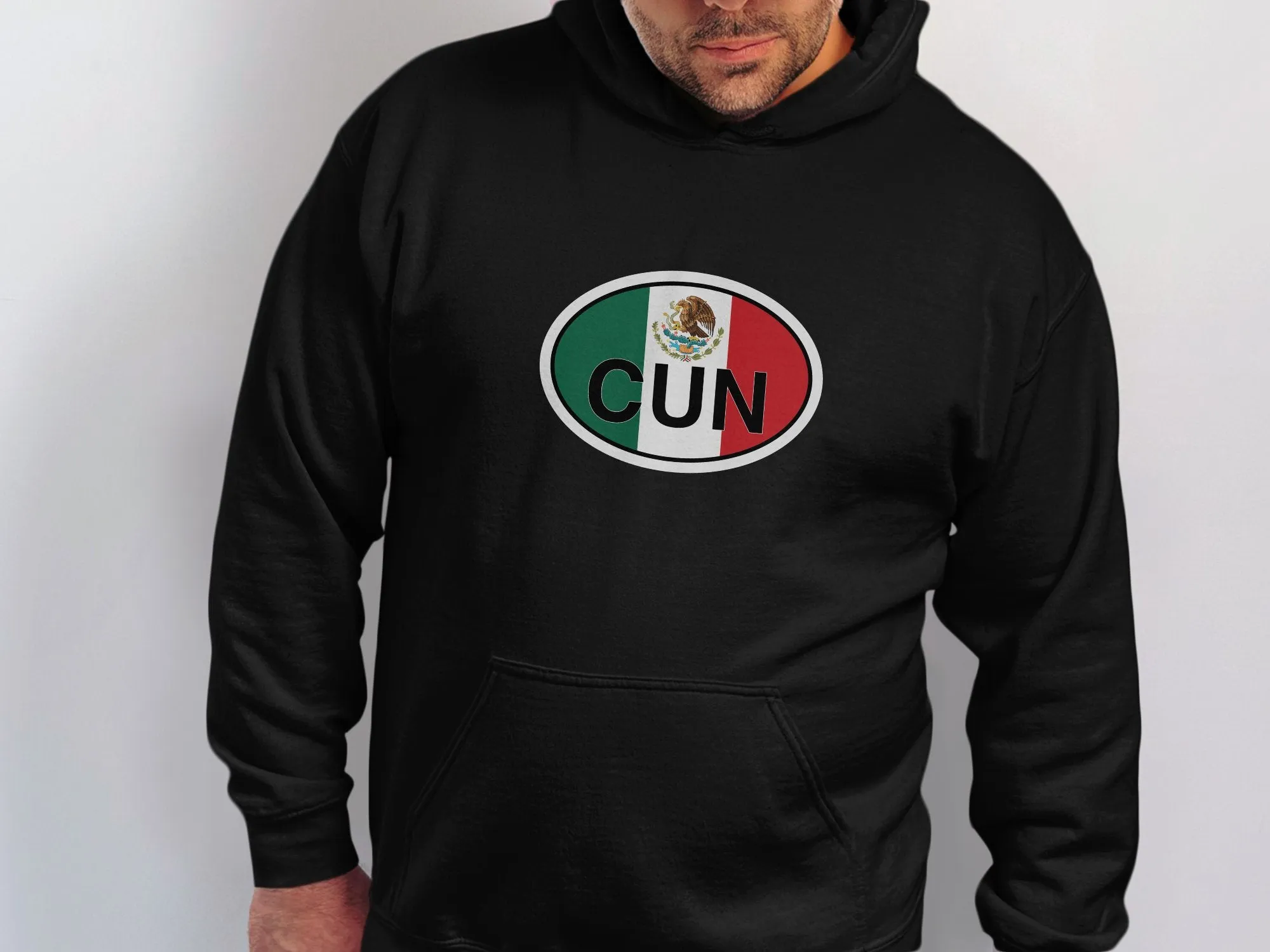 Cancun Mens Hoodie - Cozy Gear for Mexican Beach Getaways