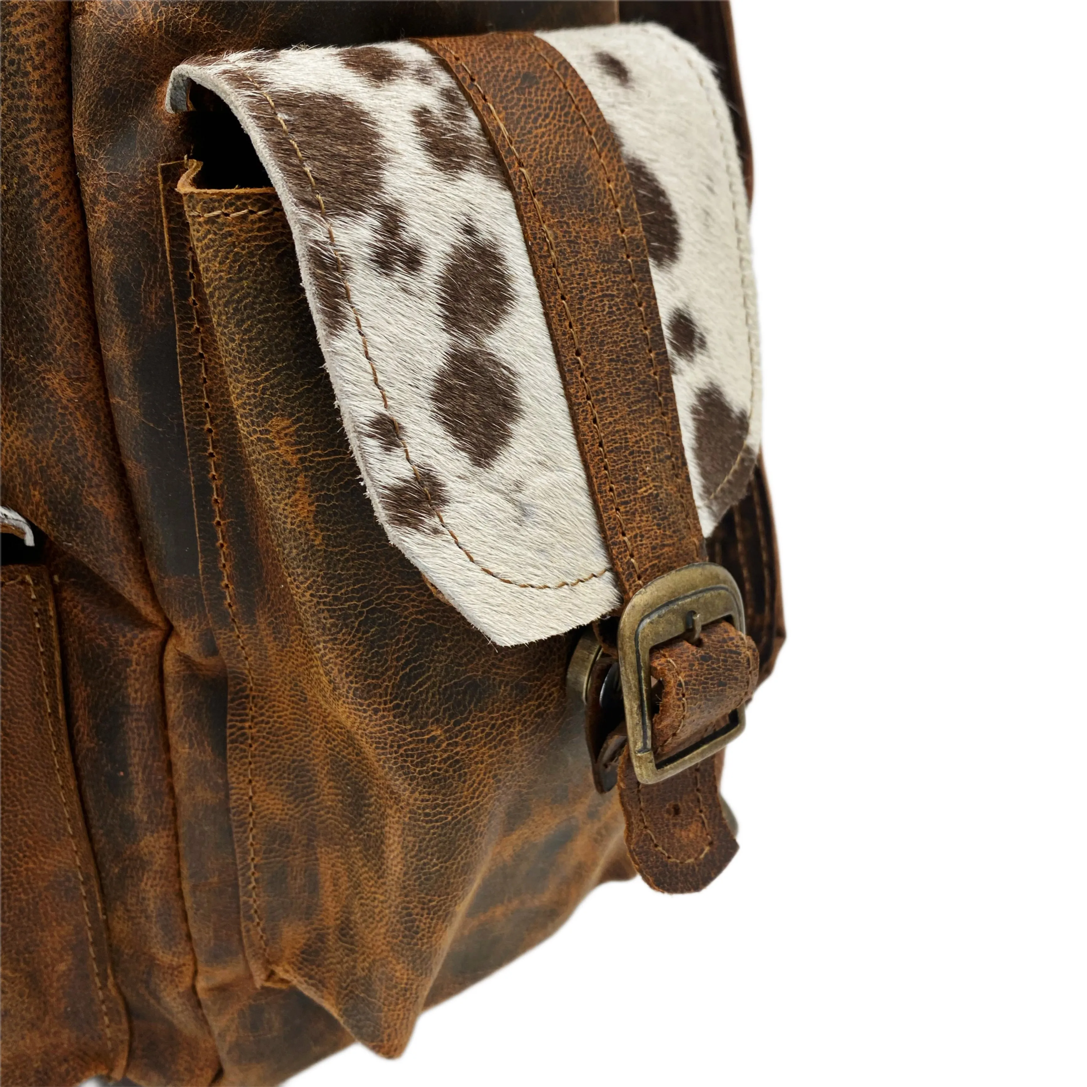 Expanse Carry Hiking Embossed Genuine Leather Backpack