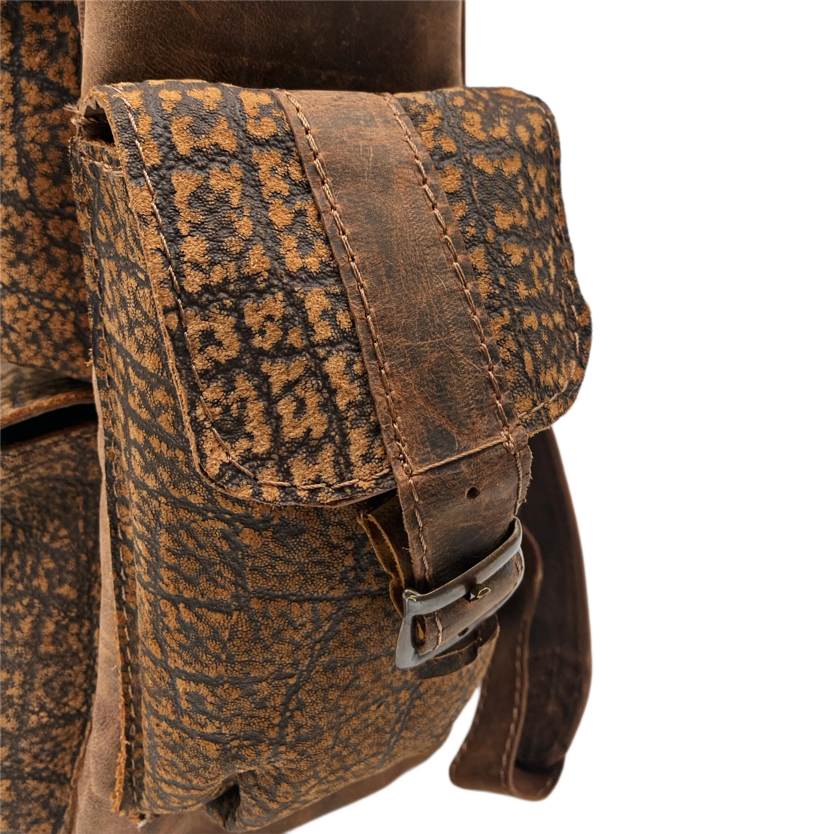 Expanse Carry Hiking Embossed Genuine Leather Backpack