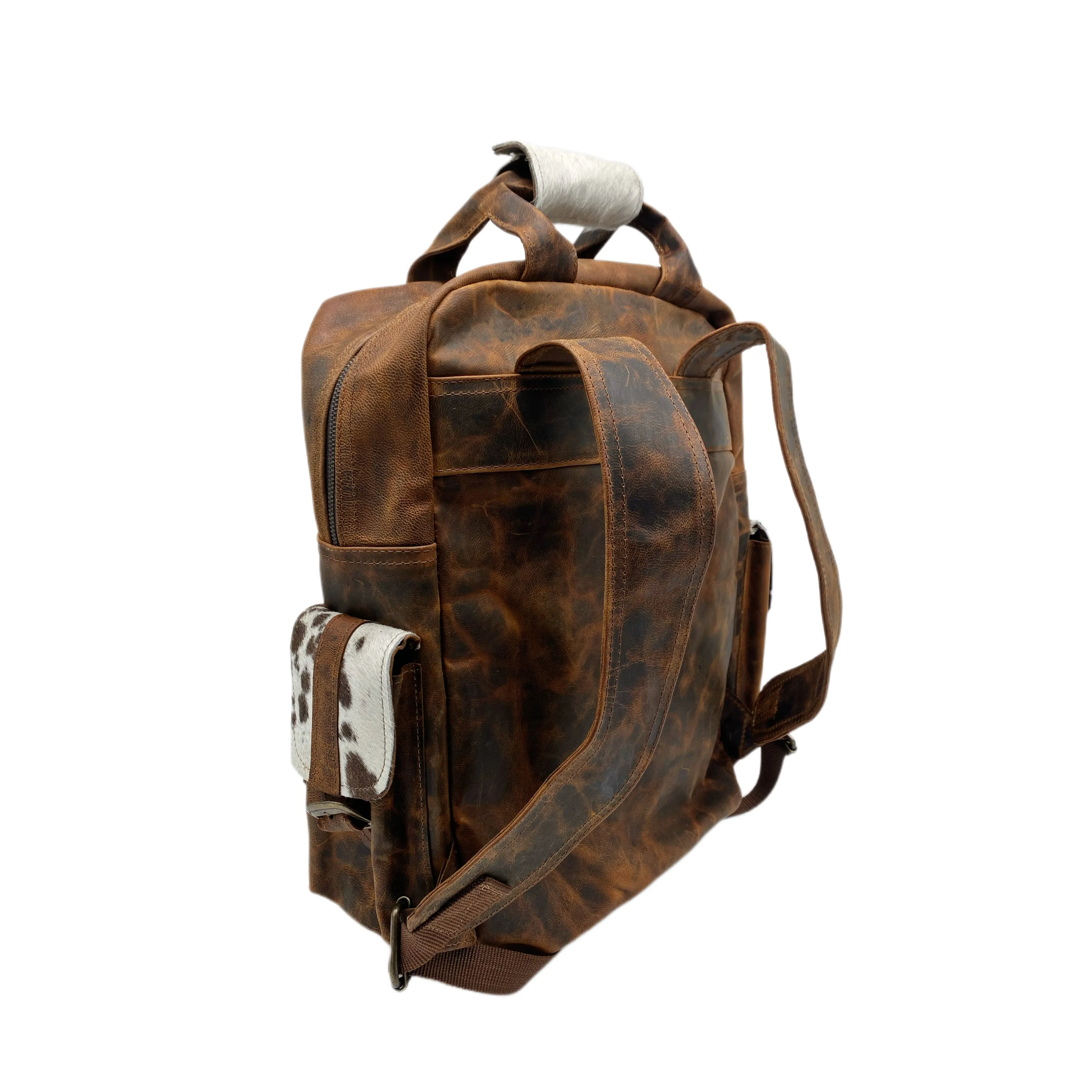 Expanse Carry Hiking Embossed Genuine Leather Backpack