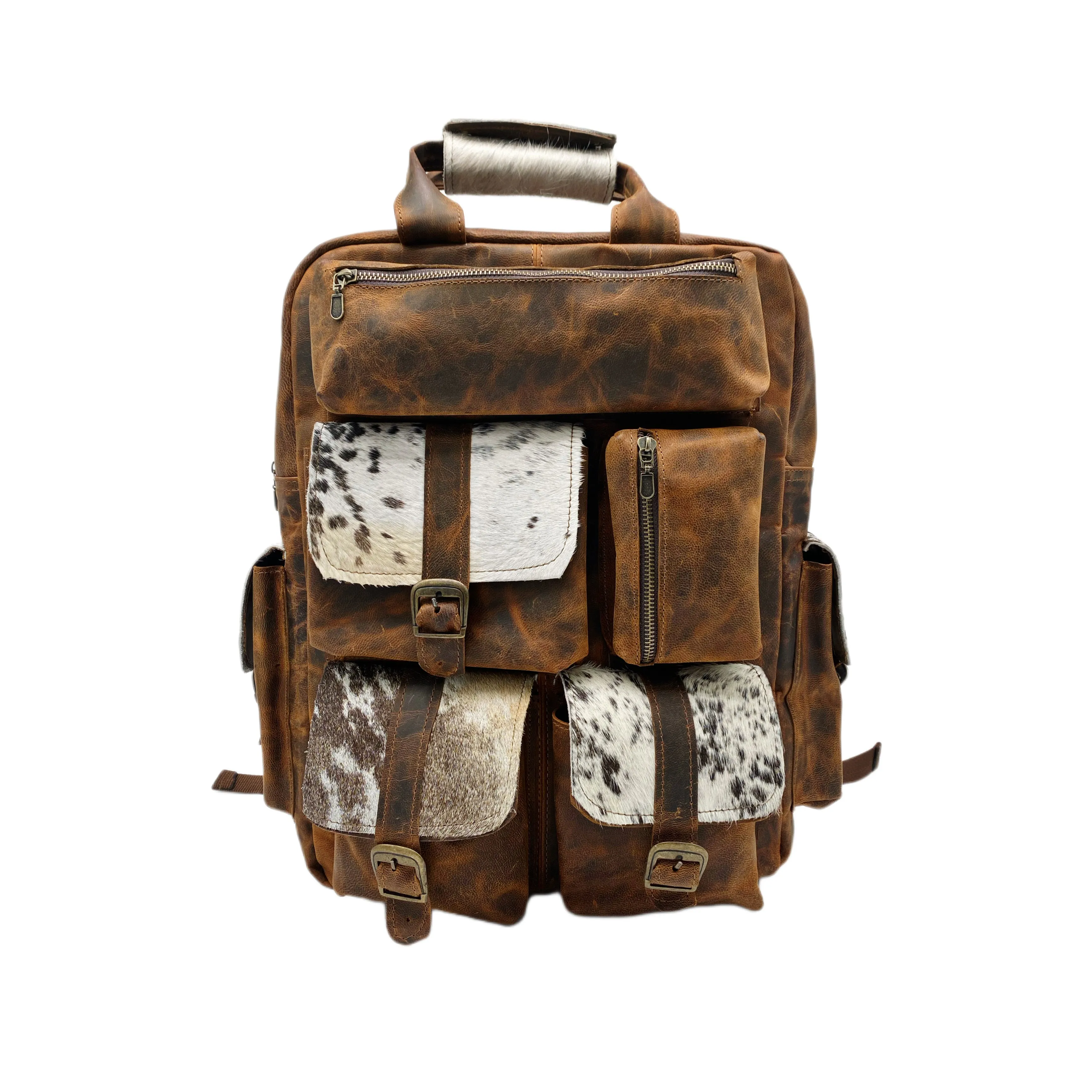 Expanse Carry Hiking Embossed Genuine Leather Backpack