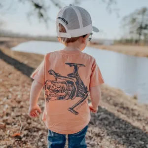 Fishing Rod Boys Short Sleeve Shirt