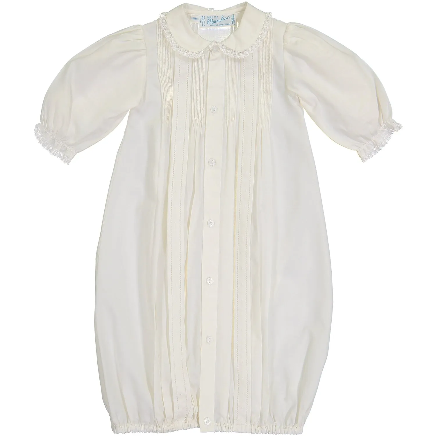 Girls Dot Take Me Home Gown and Hat - Ivory