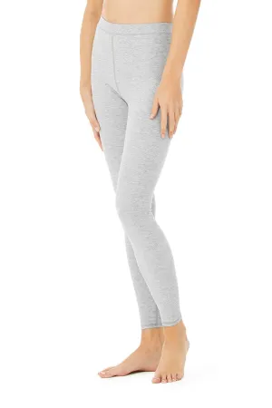 High-Waist Alosoft Flow Legging - Zinc Heather