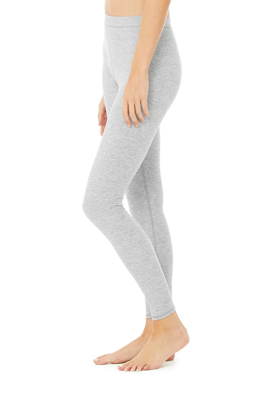 High-Waist Alosoft Flow Legging - Zinc Heather