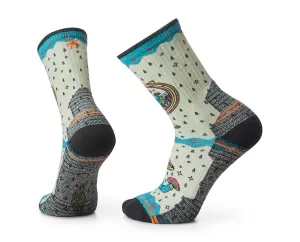 Hike Light Cushion Explore The Unknown Print Crew Socks