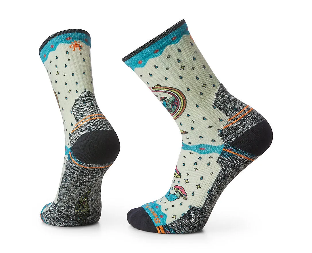Hike Light Cushion Explore The Unknown Print Crew Socks