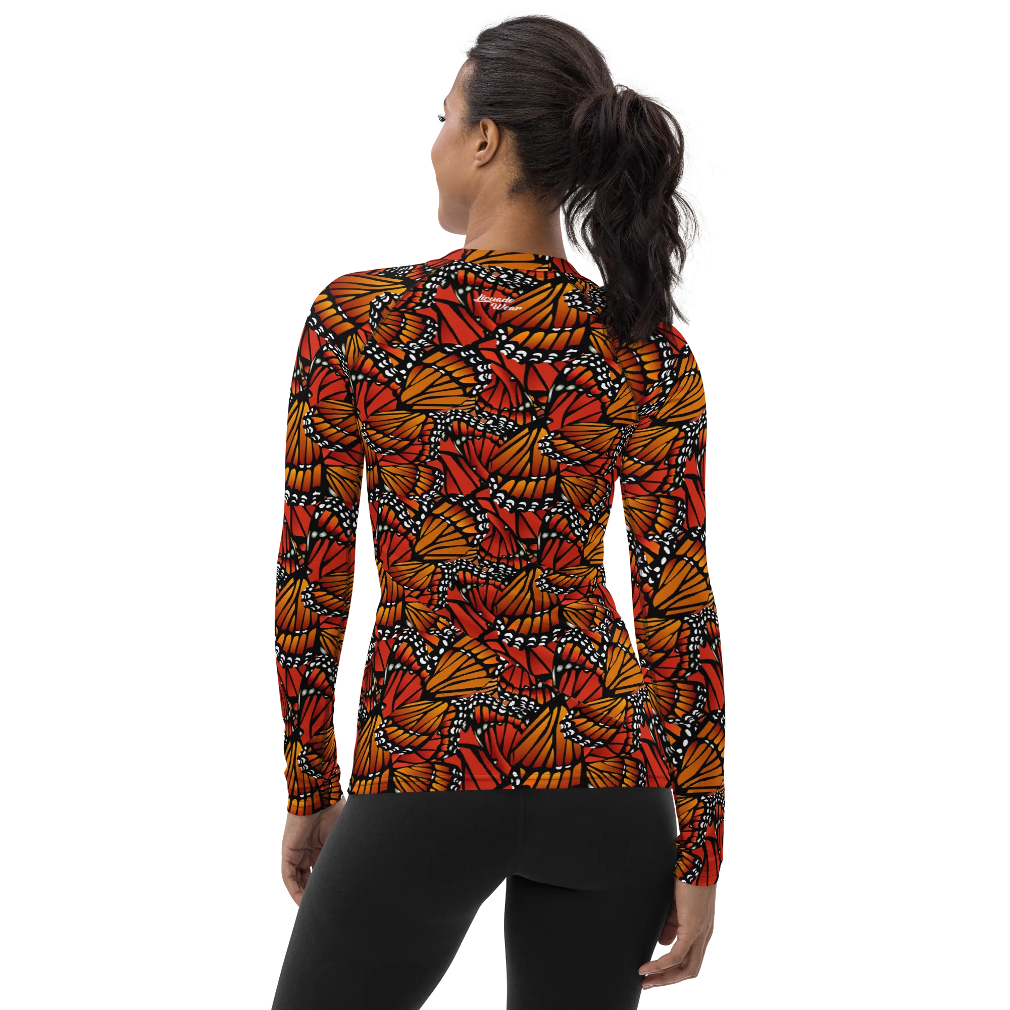 Monarch (Zacuanpapalotl) Ancestors - Women's Rash Guard Top