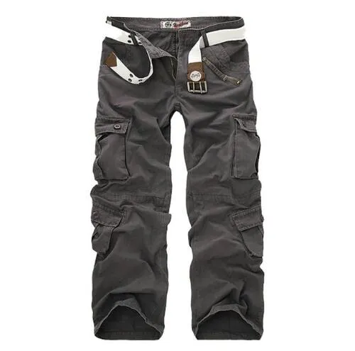 New Safari Style Tactical Pants Male Camo Jogger Casual Cotton Trousers Multi Pocket Military Camouflage Men's Cargo Pants
