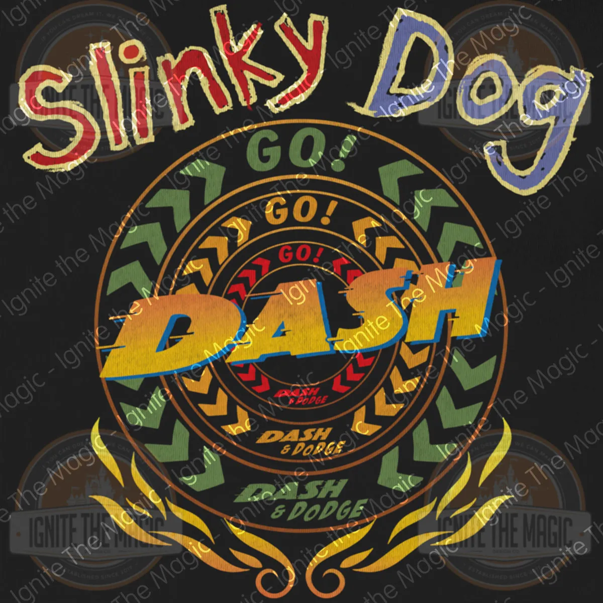 Slinky Dash - Unisex Tees   Tanks, Women's Flowy   Muscle Tanks
